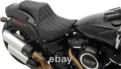 Drag Predator III DD Silver Seat Harley Davidson FXFBS 1868 Softail 2018-2023