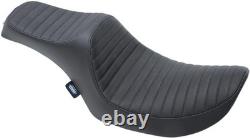 Drag Predator III Seat For Harley Davidson FXR 1340 1986-94 Classic Stitch Black