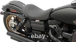 Drag Specialties Low Solo Seat Diamond for Harley Davidson FXD FLD Dyna 06-17