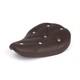 Fitzz Solo Seat Narrow, Diamond Stitch Brass Rivets, Brown, For Harley-davidson