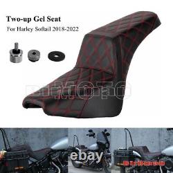 For Harley-Davidson Softail Standard FXST Rider Passenger Seat withSpecial Gel Pad