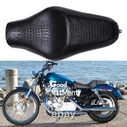 For Harley Davidson Sportster XL 883 1200 Driver Passenger Alligator Seat 2-Up