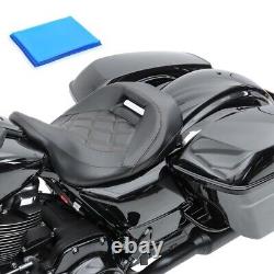 Gel Solo Seat Low Profile for Harley Davidson Touring 09-24 Rider Seat RH4 black