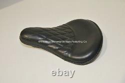 Genuine Diamond Stitched Leather Harley Davidson Sportster Style Seat