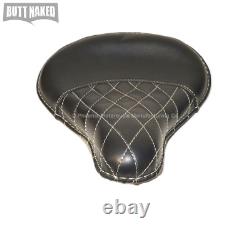 Genuine Diamond Stitched Leather Harley Davidson Sportster Style Seat