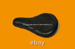 Genuine Diamond Stitched Leather Harley Davidson Sportster Style Seat