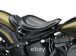 Genuine Harley-Davidson Solo Spring Saddle Seat Black Leather 52000279