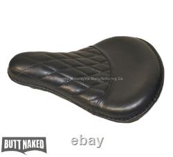 Genuine Leather Diamond Stitched Harley Davidson Style Sportster Seat