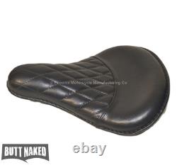 Genuine Leather Diamond Stitched Harley Davidson Style Sportster Seat