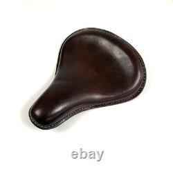 Genuine Leather Harley Davidson Sportster Style Seat Plain Cherry