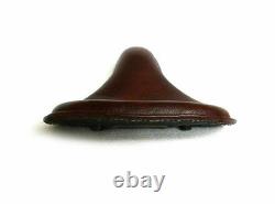 Genuine Leather Harley Davidson Sportster Style Seat Plain Cherry