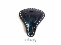Genuine Leather Harley Davidson Sportster Style Seat Plain Cherry