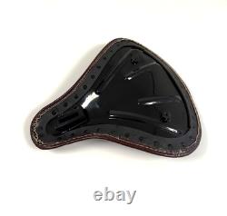Genuine Leather Harley Davidson Sportster Style Seat Plain Cherry
