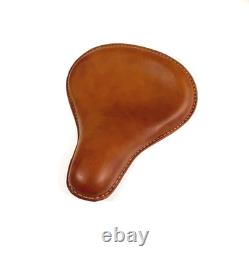 Genuine Leather Harley Davidson Sportster Style Seat Plain Tan