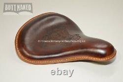 Genuine Leather Harley Davidson Sportster Style Seat With Engine Design