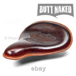 Genuine Leather Harley Davidson Sportster Style Seat With Engine Design