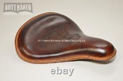 Genuine Leather Harley Davidson Sportster Style Seat With Engine Design