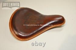 Genuine Leather Harley Davidson Sportster Style Seat With Engine Design