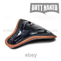 Genuine Leather Harley Davidson Sportster Style Seat With Engine Design