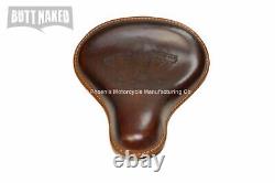 Genuine Leather Harley Davidson Sportster Style Seat With Engine Design