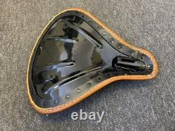 Genuine Leather Harley Davidson Sportster Style Seat With Engine Design