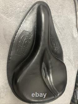 H&F Mesinger Board Track Racer Motorcycle Seat Saddle Black Harley Davidson