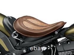Harley Davidson Brown Leather Solo Saddle 52000278