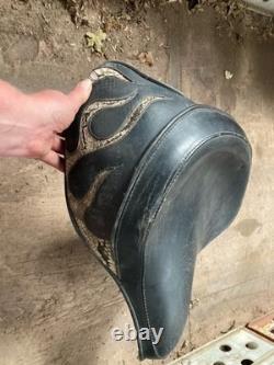 Harley Davidson Corbin solo seat bobber chopper snake skin Used for Restoration