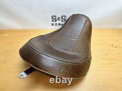 Harley-Davidson DYNA Low Profile Solo Seat Distressed Brown Leather 51937-10