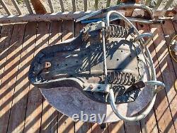 Harley Davidson Early Panhead Original Buddy Seat With Grab Bar