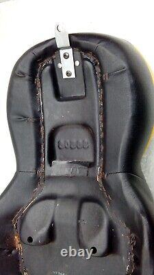 Harley Davidson Evo Sportster Dual Comfort Seat, Yellow Piping, 1987-2003 Used