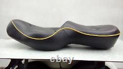 Harley Davidson Evo Sportster Dual Comfort Seat, Yellow Piping, 1987-2003 Used