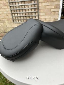 Harley Davidson FLS Slim FXS Blackline Mustang Wide Solo Seat + Pillion Seat