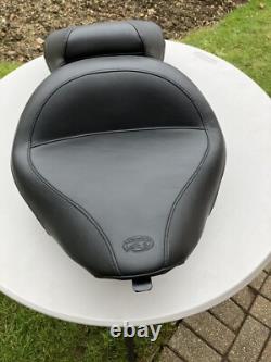 Harley Davidson FLS Slim FXS Blackline Mustang Wide Solo Seat + Pillion Seat