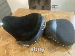 Harley Davidson FatBoy studded double seat suede and alcantara new