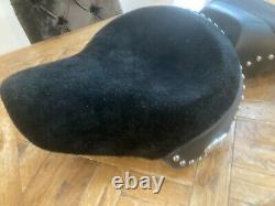 Harley Davidson FatBoy studded double seat suede and alcantara new