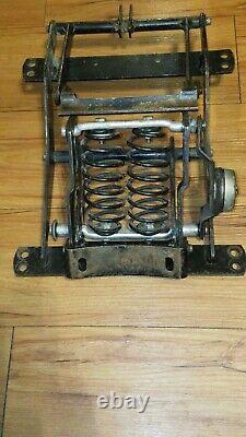 Harley Davidson Flex Box mounts to buddy seat for seat movement Shovel Panhead