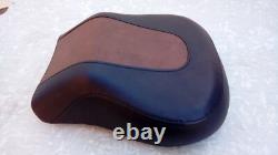 Harley Davidson Flstc Heritage Softail Rear Pillion Seat, Brown Inlay Panel Vgc