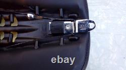 Harley Davidson Flstc Heritage Softail Rear Pillion Seat, Brown Inlay Panel Vgc