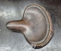 Harley Davidson Leather Seat BT Flathead Panhead Knucklehead Speedball Antique