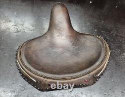 Harley Davidson Leather Seat BT Flathead Panhead Knucklehead Speedball Antique