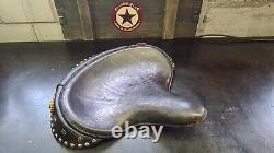 Harley Davidson Leather Seat BT Flathead Panhead Knucklehead Wi-Fi Vintage