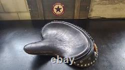 Harley Davidson Leather Seat BT Flathead Panhead Knucklehead Wi-Fi Vintage