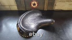 Harley Davidson Leather Seat BT Flathead Panhead Knucklehead Wi-Fi Vintage