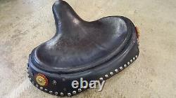 Harley Davidson Leather Seat BT Flathead Panhead Knucklehead Wi-Fi Vintage