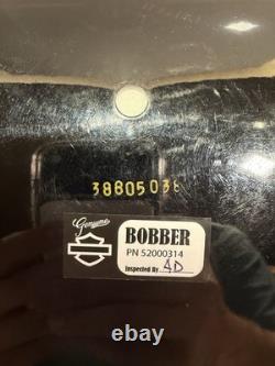 Harley Davidson Leather Soloseat. Bobber. Black. P/n 52000314. Flsl, Fxbb. New