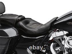 Harley-Davidson Low-Profile Solo Touring Seat 15 Diamond Black