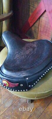 Harley Davidson Solo seat recovered. Knucklehead, Flathead