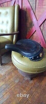 Harley Davidson Solo seat recovered. Knucklehead, Flathead