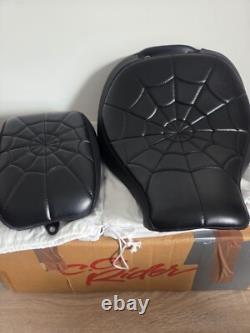 Harley-Davidson Spider Web Seat for Softail Fatboy 114 FLFB FLFBS 2018-24 Black